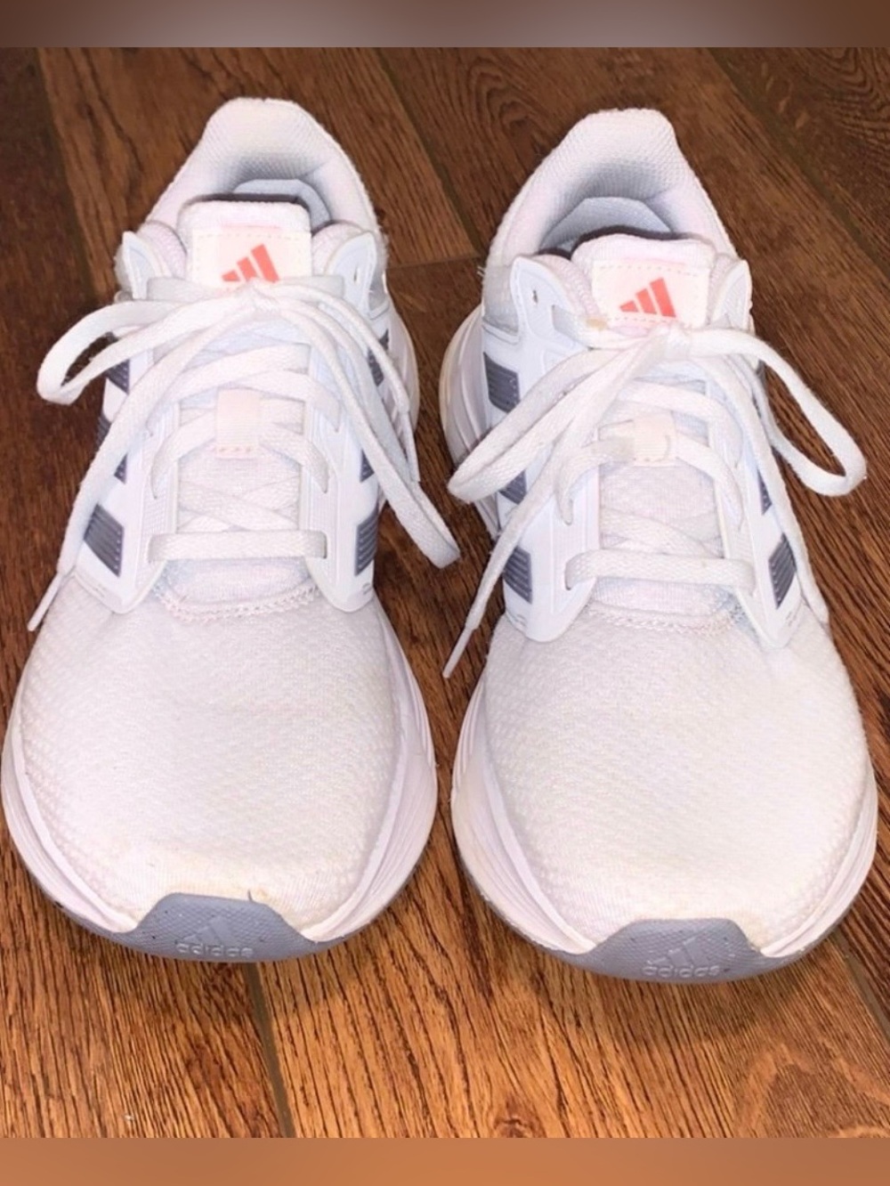 Adidas: Women’s Running Shoes: Galaxy-6 Size 9.5 White w/ Gray: Great Condition